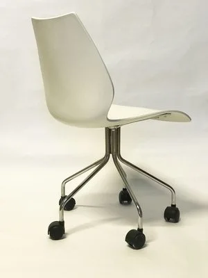 Maui Modern White Office Chair