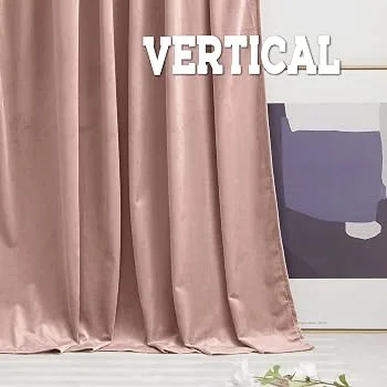Dusty Pink Velvet Curtain Panel