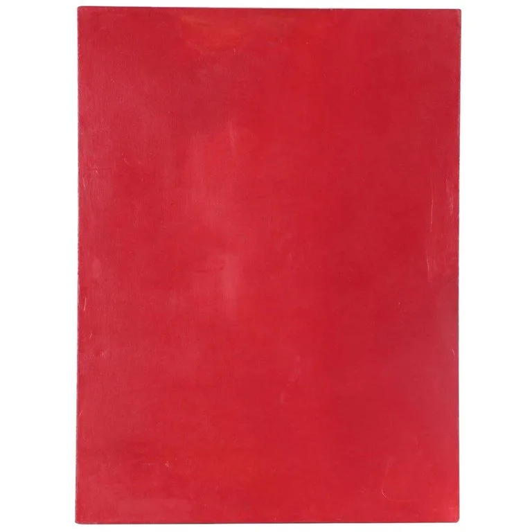Solid Red Rectangular Wall Art