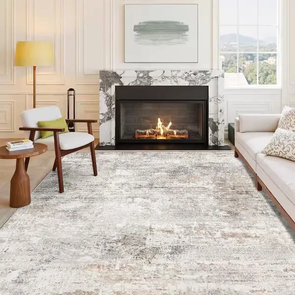 Frost Modern Abstract Gray Area Rug