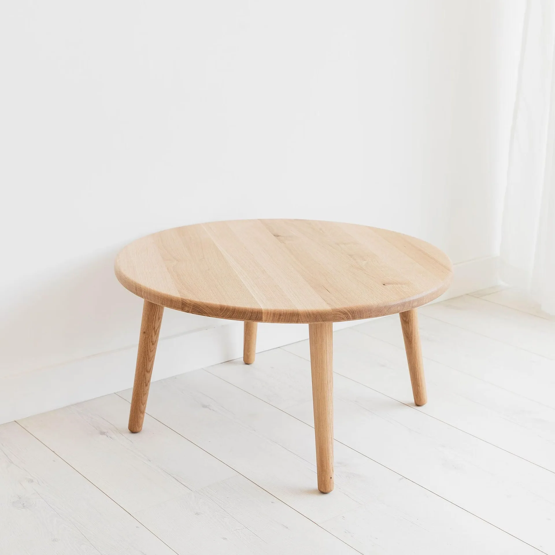 Portland Round Oak Coffee Table