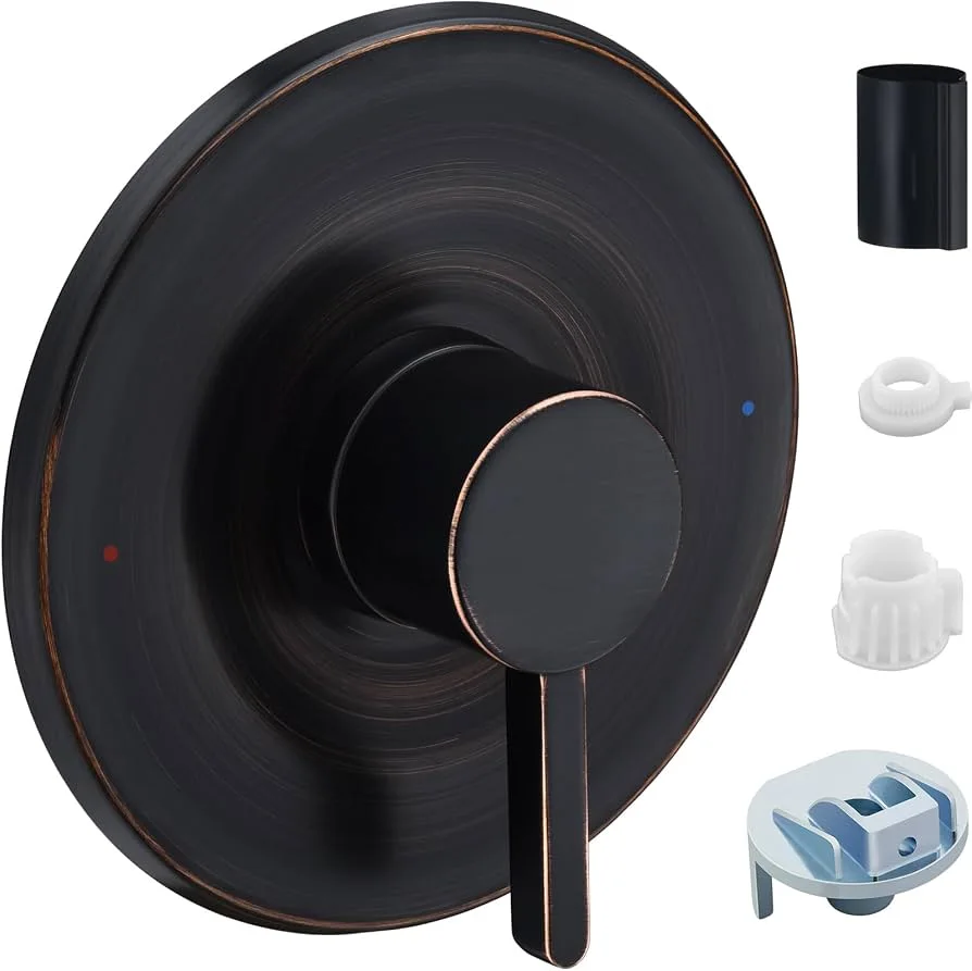 Round Bronze Shower Valve Handle