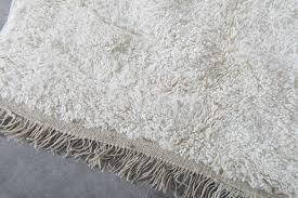 Cream Moroccan Shag Area Rug