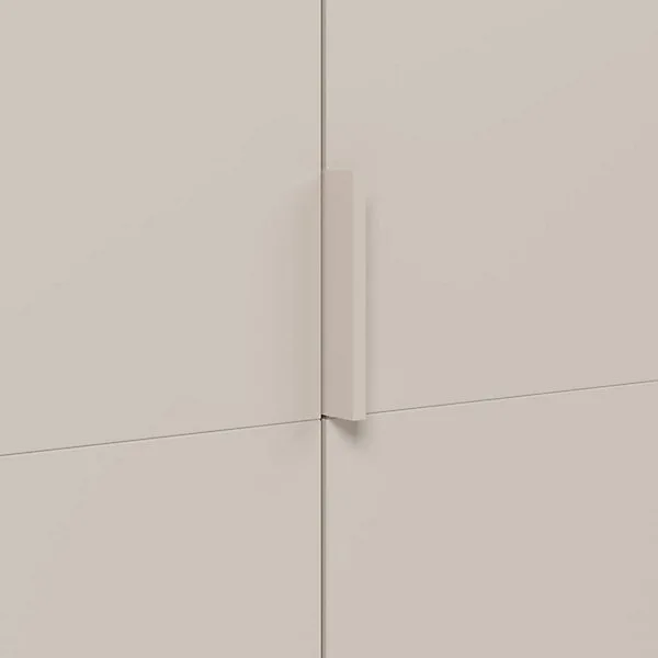 Montana Minimalist Matte Beige Wardrobe Cabinet