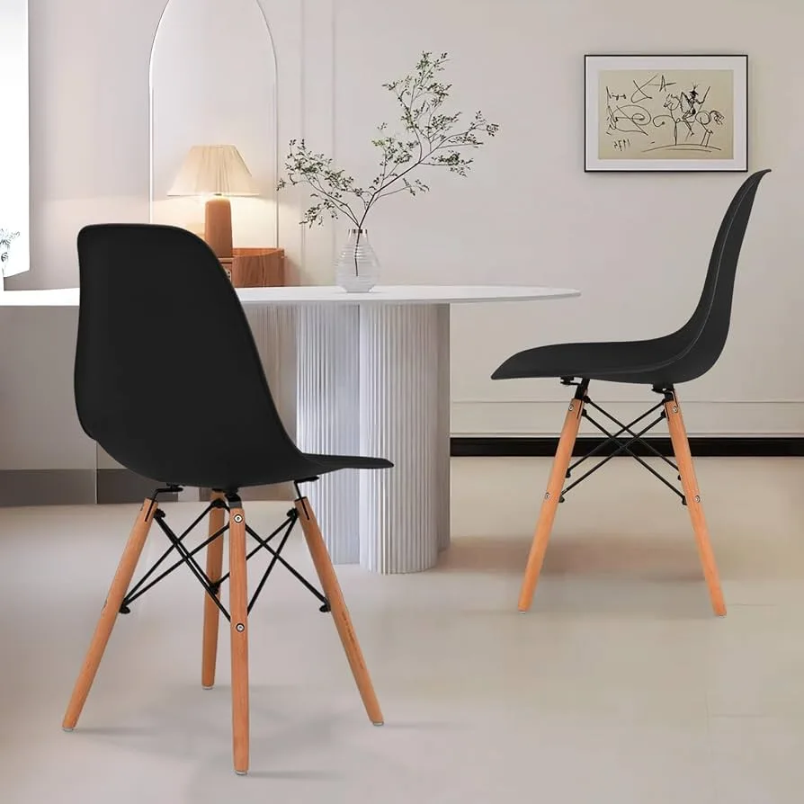 Black Molded Shell Chair