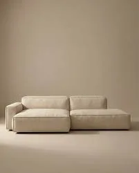 Baker Beige Fabric Modular Sofa