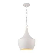 Matte White Metal Pendant Light