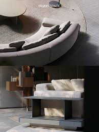 Curved Modular Sofa