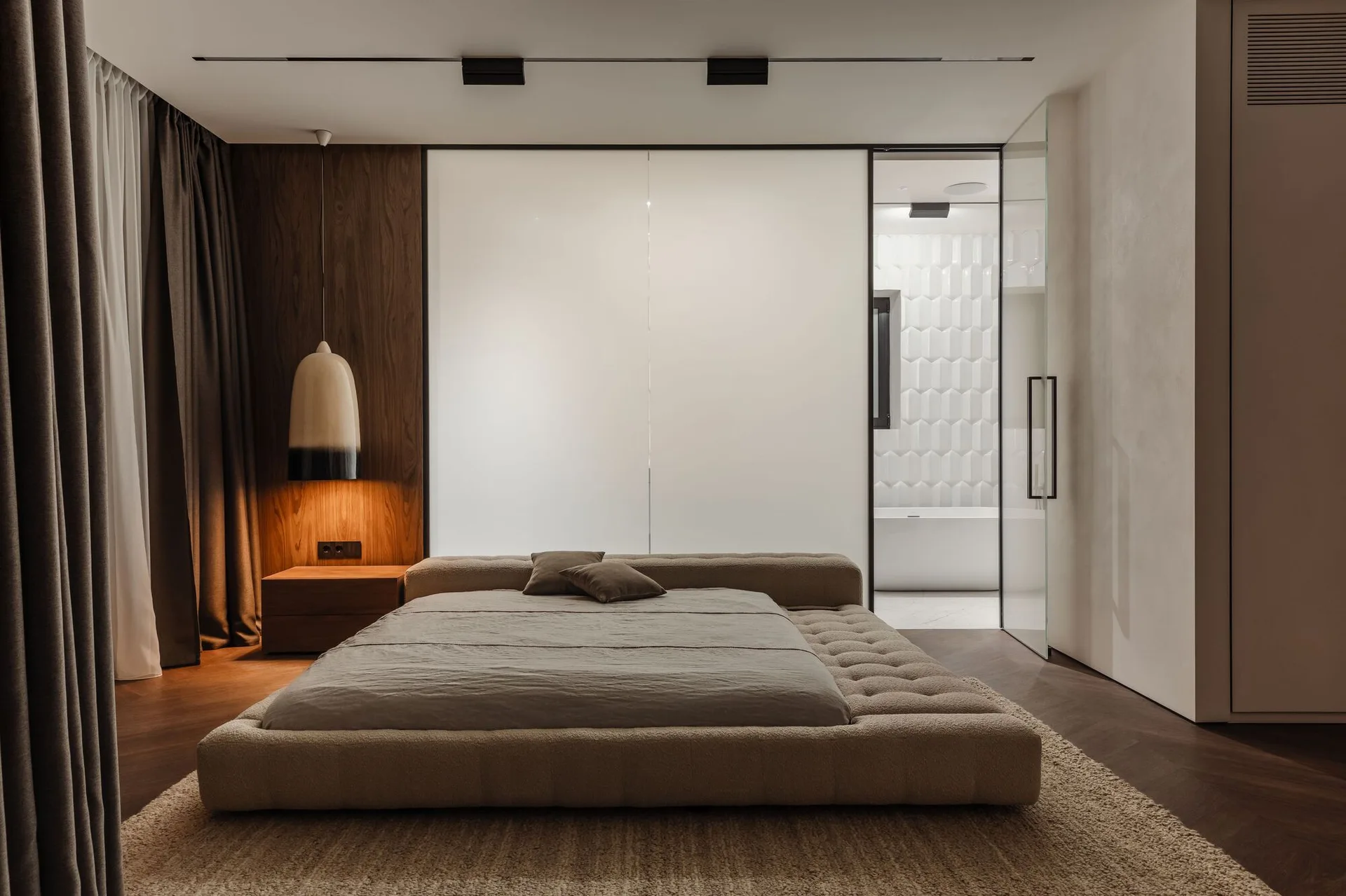 Poroda House, Makhno Studio, Interior, Bedroom, Door, Bed