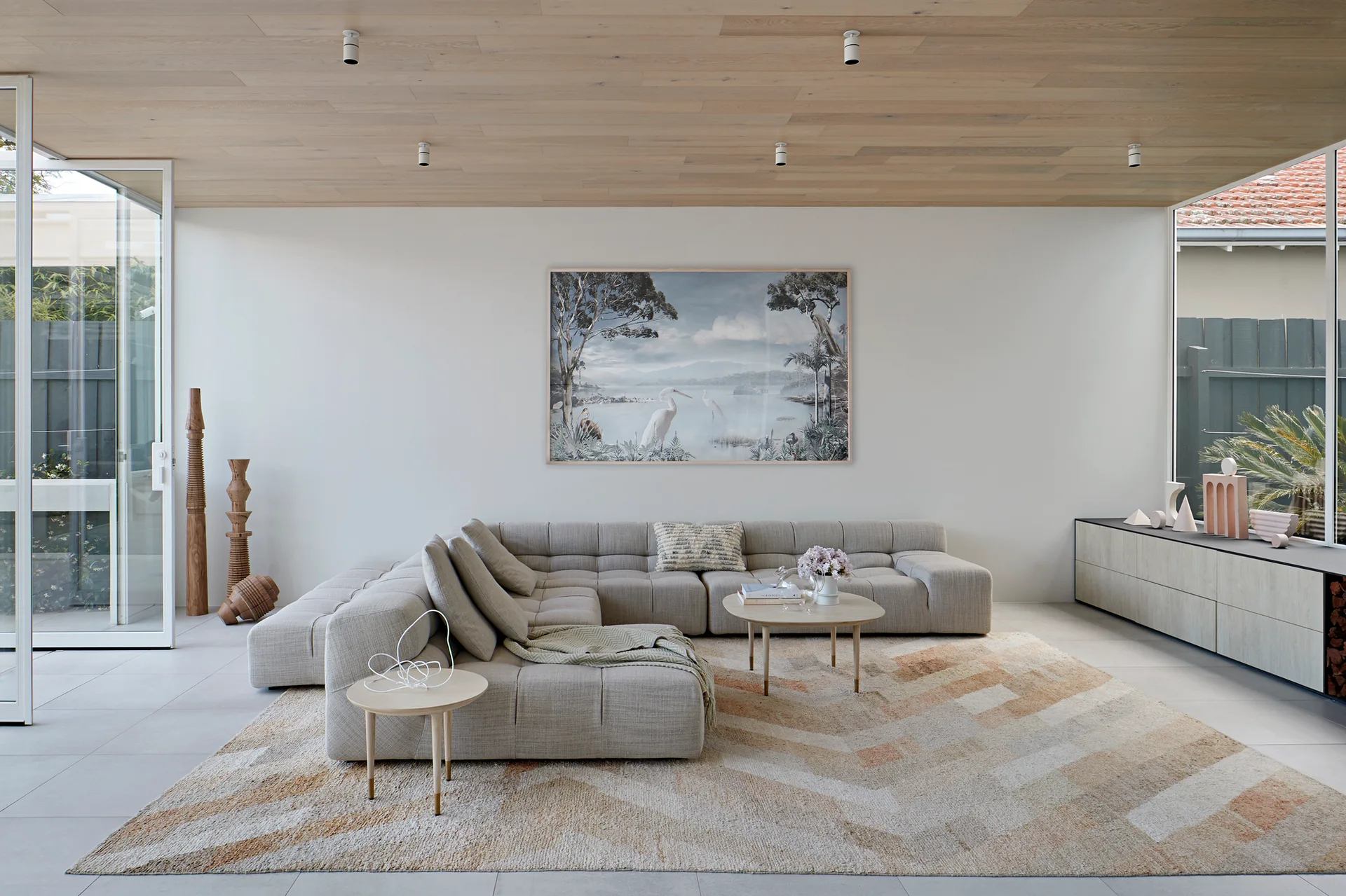 The White House, Robson Rak Architects and Interior Designers, Interior, Living Room, Beam