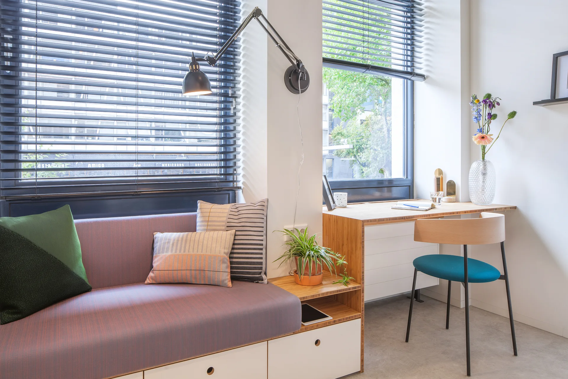 Hermes City Plaza, Standard Studio, Interior, Table, Windows, Sofa, Chair