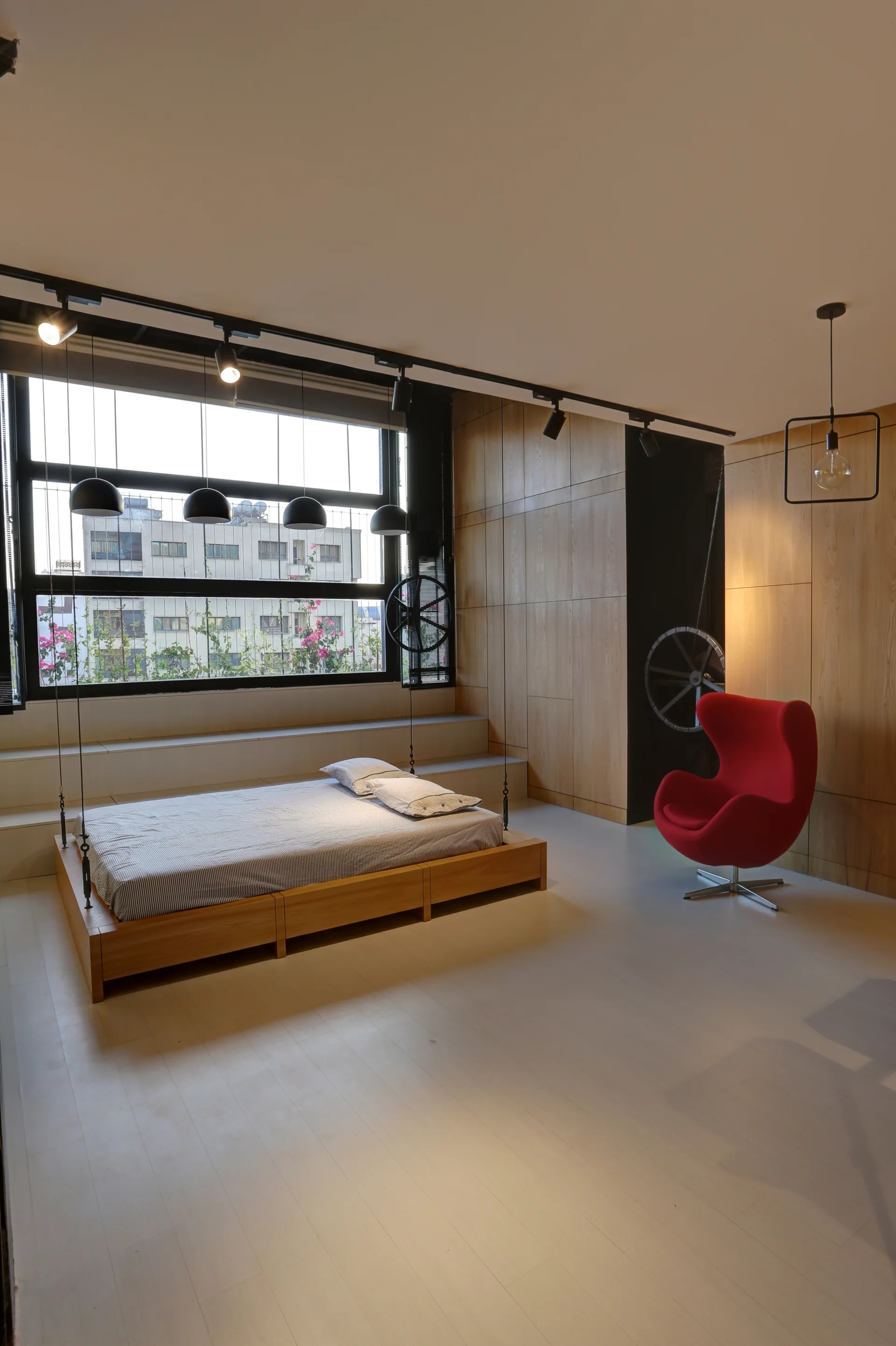 45m2 Home, Ashari Architects, Windows, Bed, Bedroom
