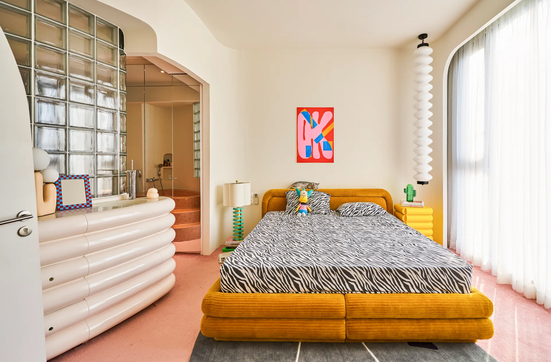 Dreamscape Apartment, Red5studio, Interior, Bedroom, Windows, Chair