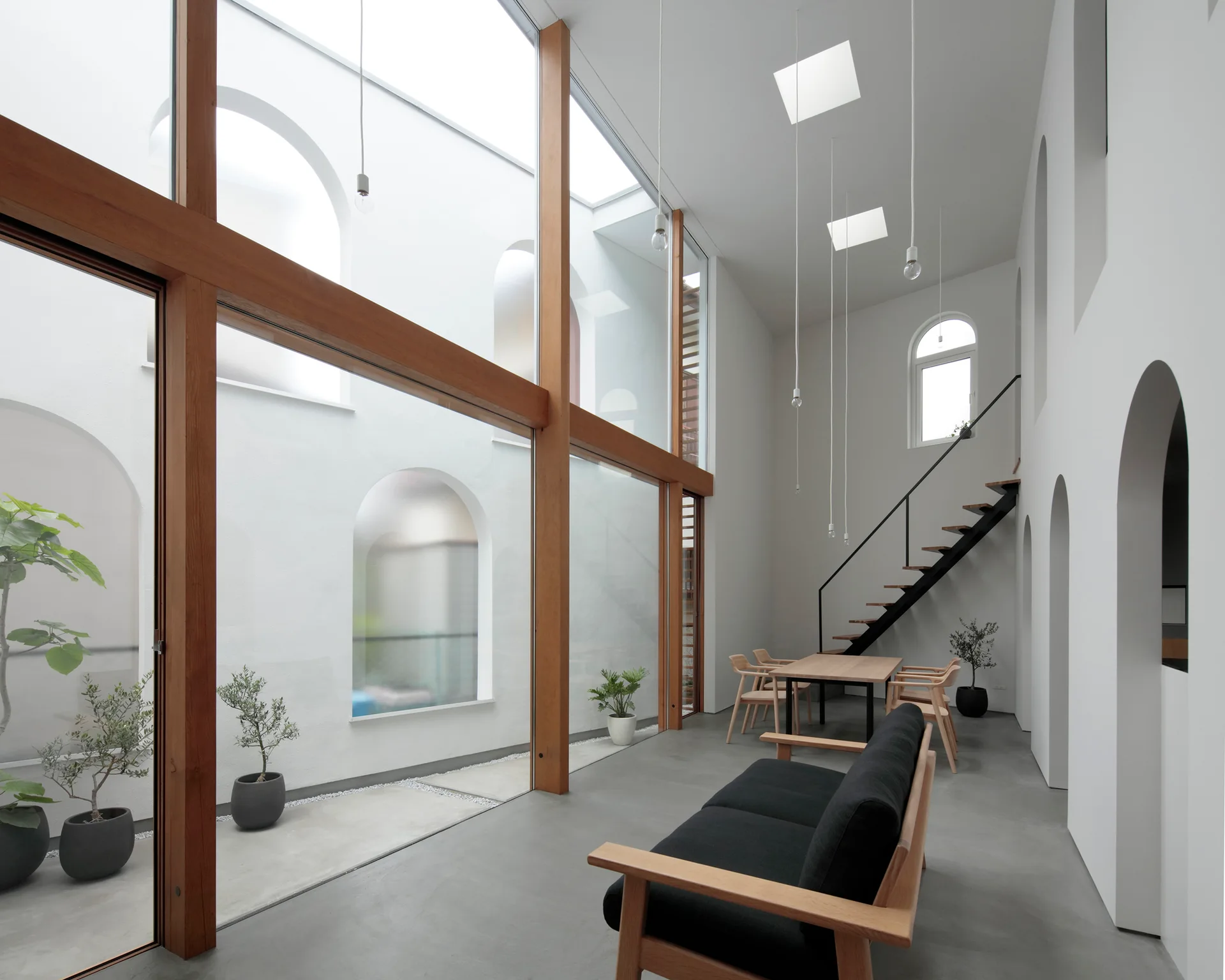 House in Asaka, Toshihiro Aso Design Office, Interior, Glass
