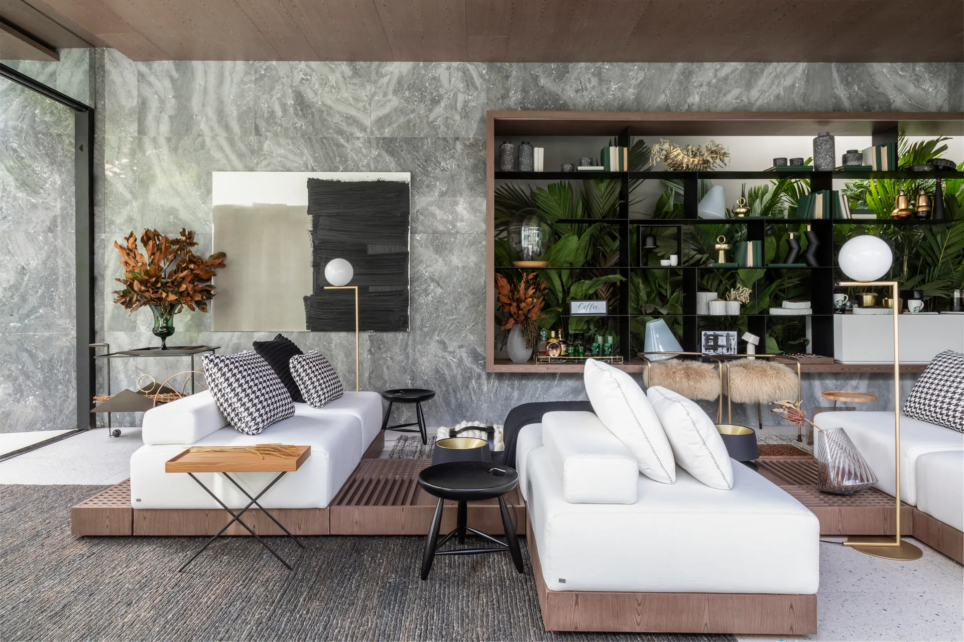 Grão House, Très Arquitetura, Interior, Living Room, Chair, Table