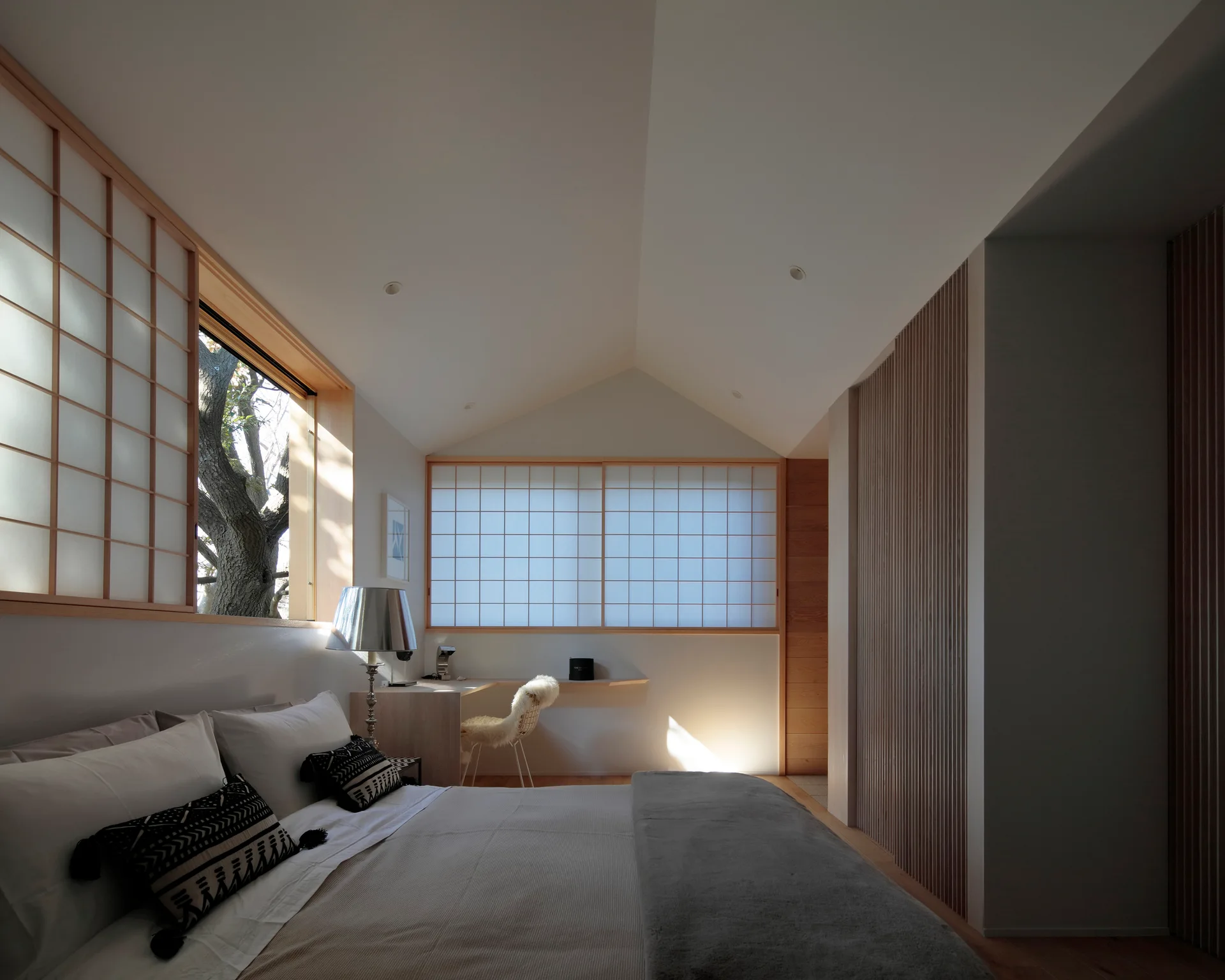 T3 House, CUBO design architect, Interior, Bedroom, Windows, Bed