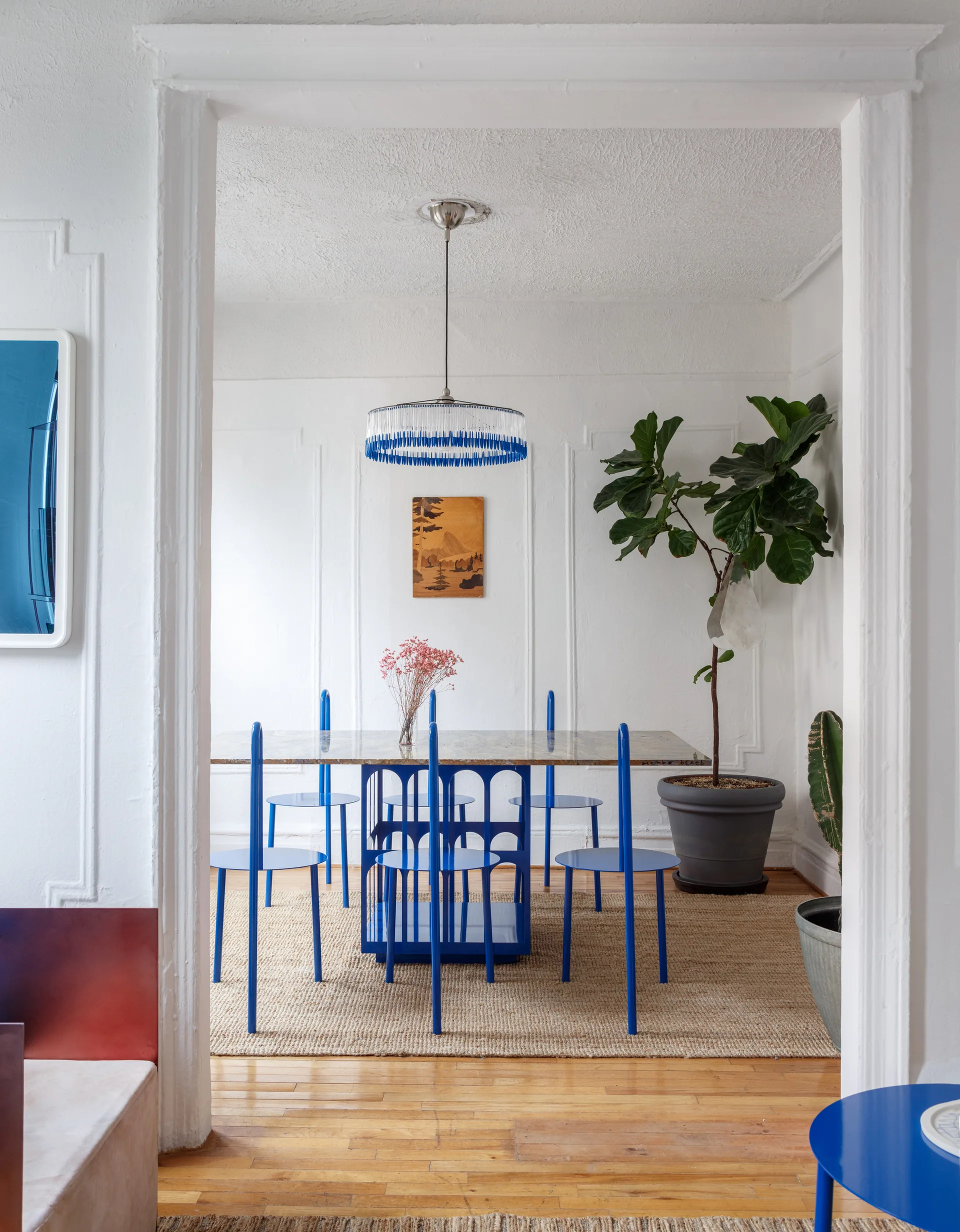 Apartment in New York, Crosby Studios, Interior, Dining room, Table, Chair
