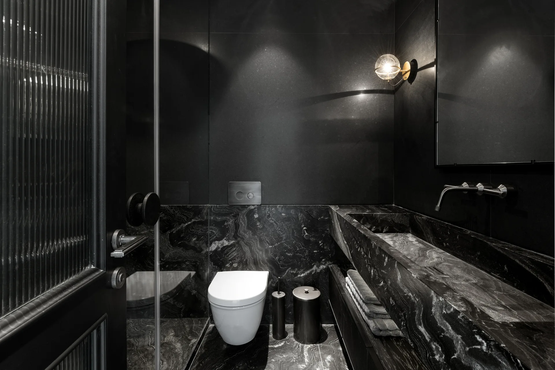 B.C House, Architect Oshir Asaban, Interior, Bathroom, Table, Countertop, Chair